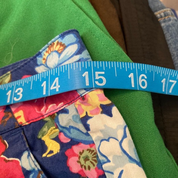 Joules Original Shorts Womens Sz 4 Blue Pink Floral Cotton Twill Chino‎ Pockets - Picture 8 of 11